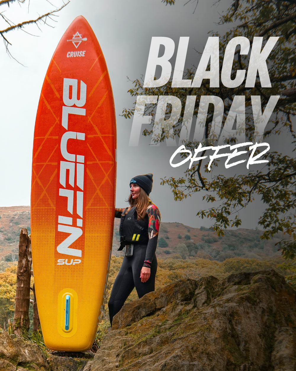 Cruise 10'8 Inflatable Paddleboard SUP - Orange