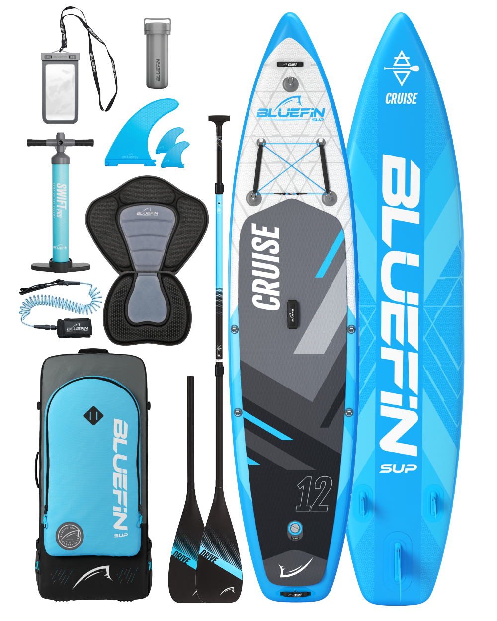 Cruise 12' Legacy Blue Tabla de paddle surf inflable (edición 2024)