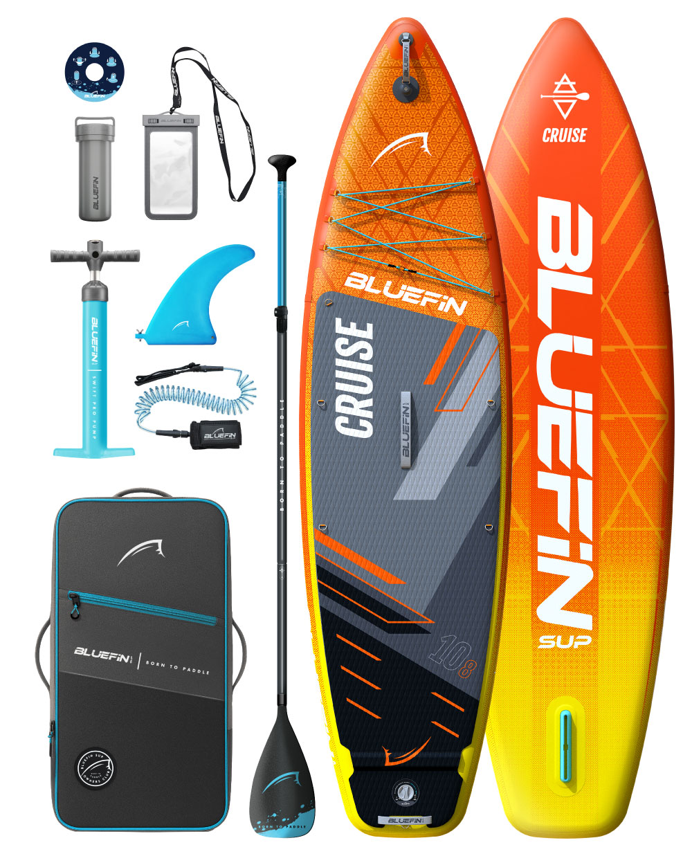 Orange Sunset Cruise Inflatable Paddleboard