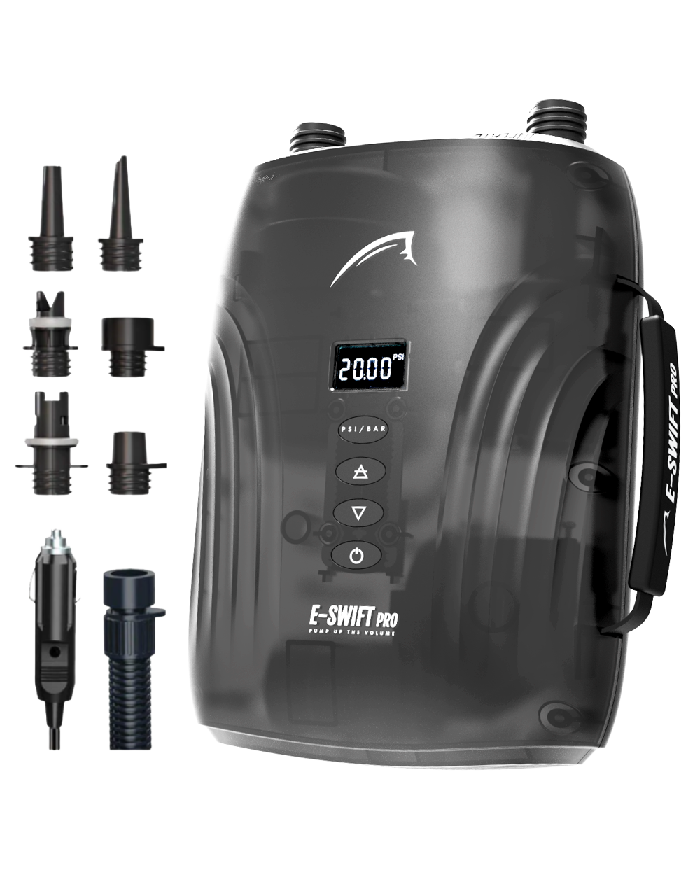 Portátil <tc>E-Swift</tc> Bomba eléctrica Pro 20PSI