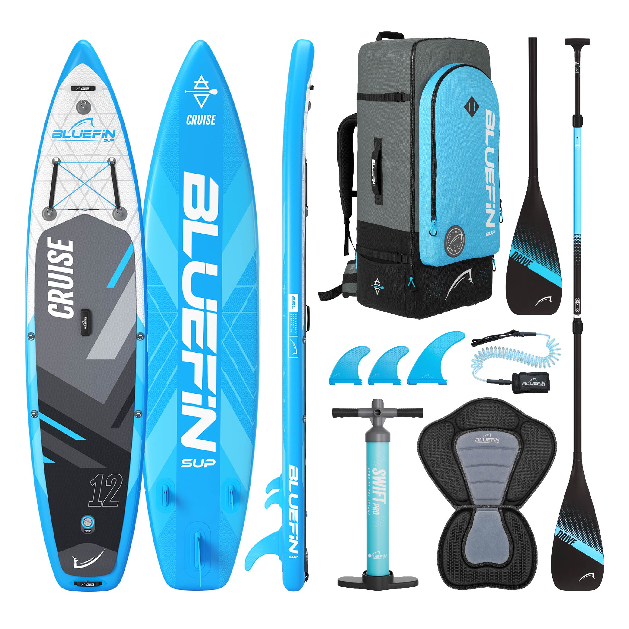 <tc>Cruise</tc> 10'8 | 12' | Tablas de remo inflables de 15'