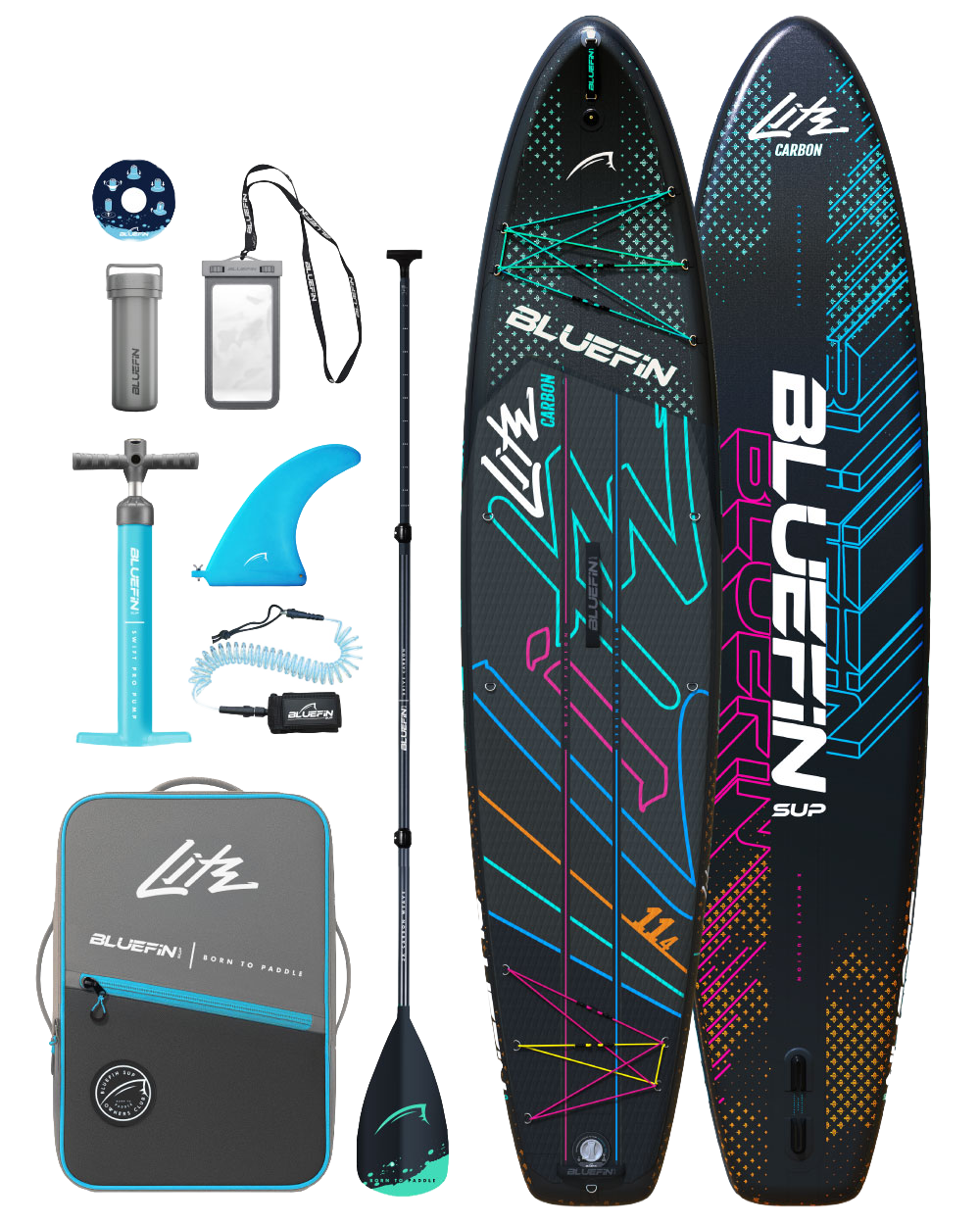 <tc>Lite</tc> Carbono 11'4 Tabla de Paddle Inflable Premium
