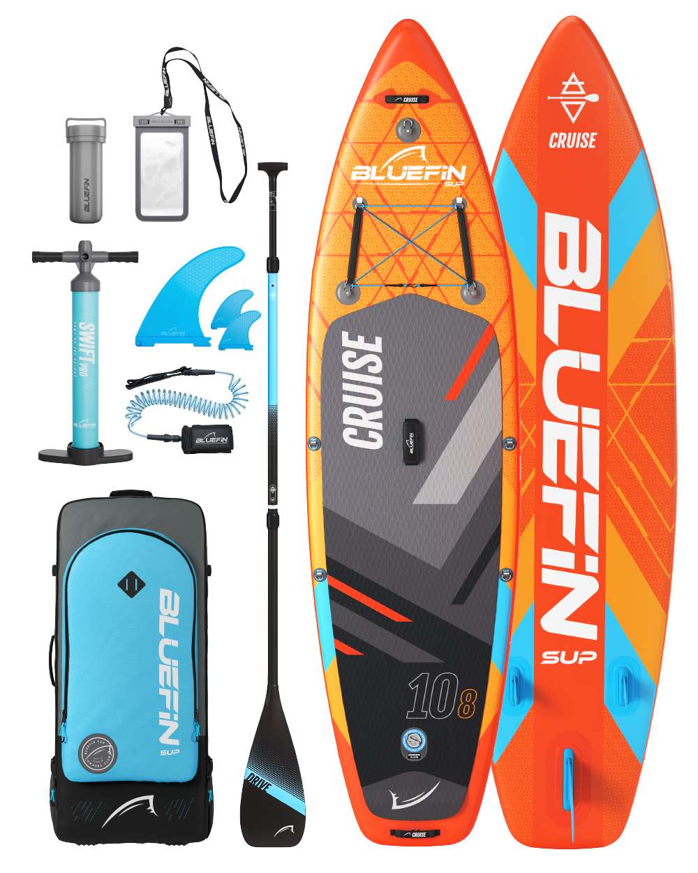 <tc>Cruise</tc> 10'8 <tc>Sunburst Orange</tc> Tabla de paddle surf inflable (edición 2024)