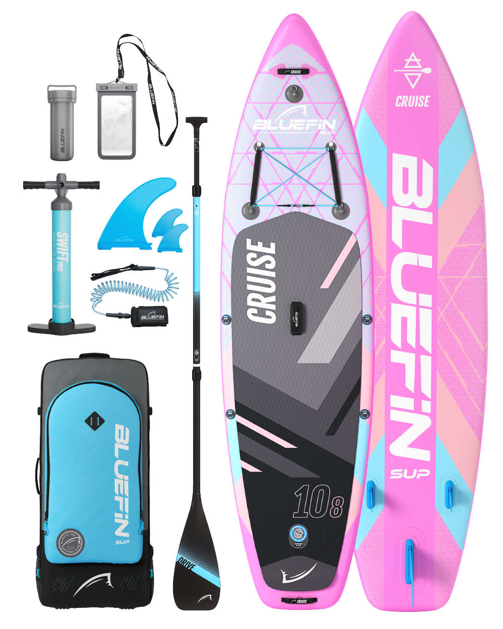 <tc>Cruise</tc> 10'8 <tc>Miami Pink</tc> Tabla de paddle surf inflable (edición 2024)