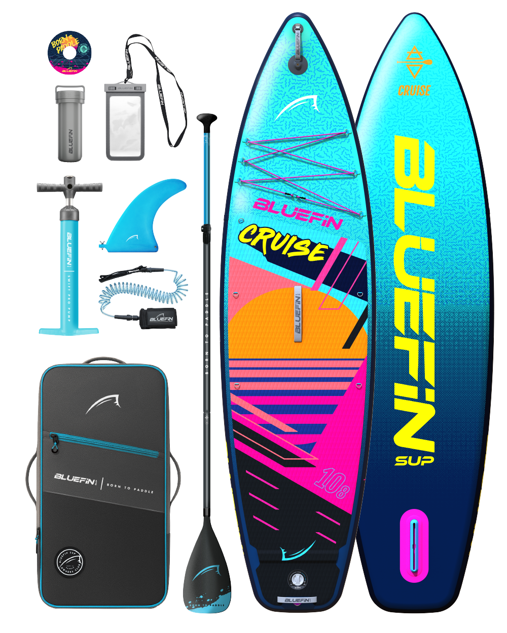 Cruise Retro 80s Special Edition 10'8 Premium Inflatable Paddleboard