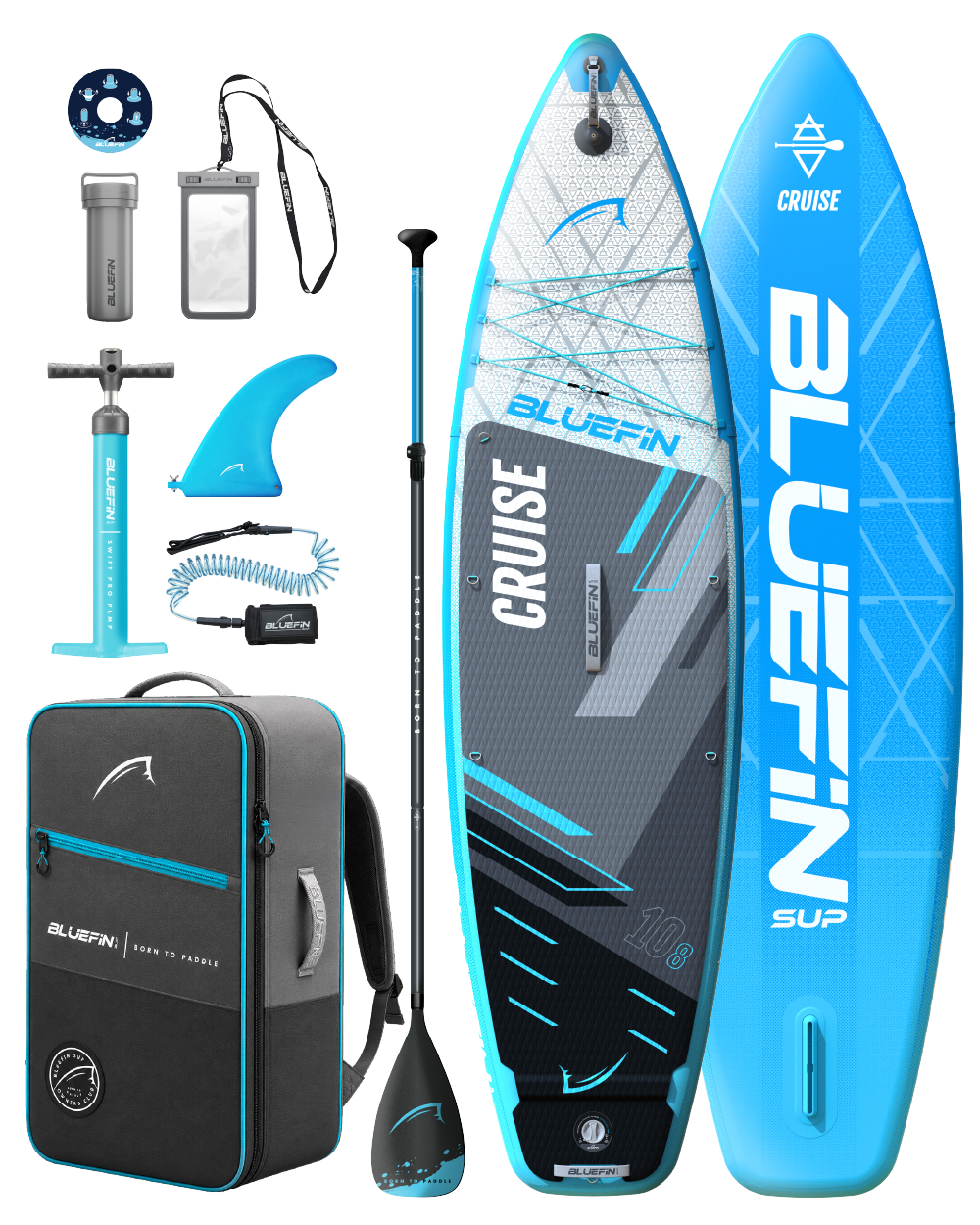 Cruise 10'8 Inflatable Paddleboard SUP - Blue