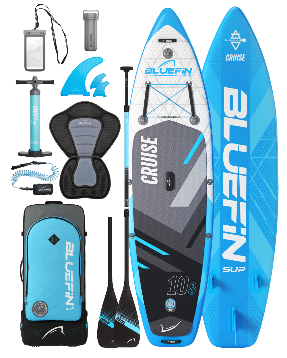<tc>Cruise</tc> 10'8 <tc>Legacy Blue</tc> Tabla de paddle surf inflable (edición 2024)