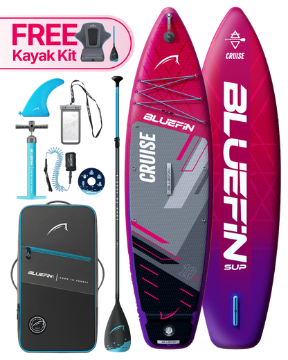 Cruise 10'8 Inflatable Paddleboard SUP - Red