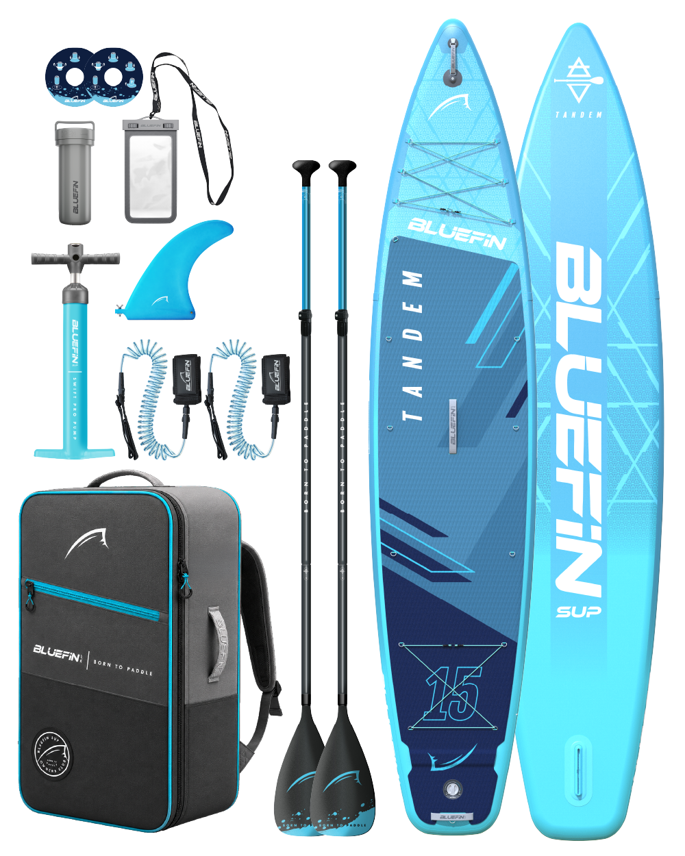 Tandem 15' Inflatable SUP Paddleboard