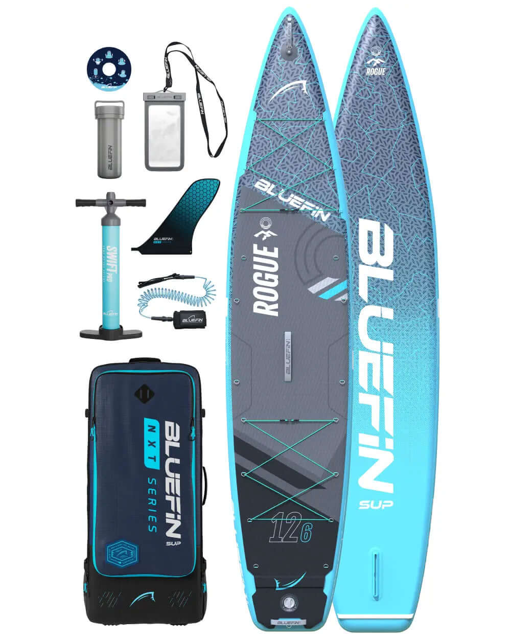New Rogue 12'6 Inflatable Paddleboard – Bluefin SUP