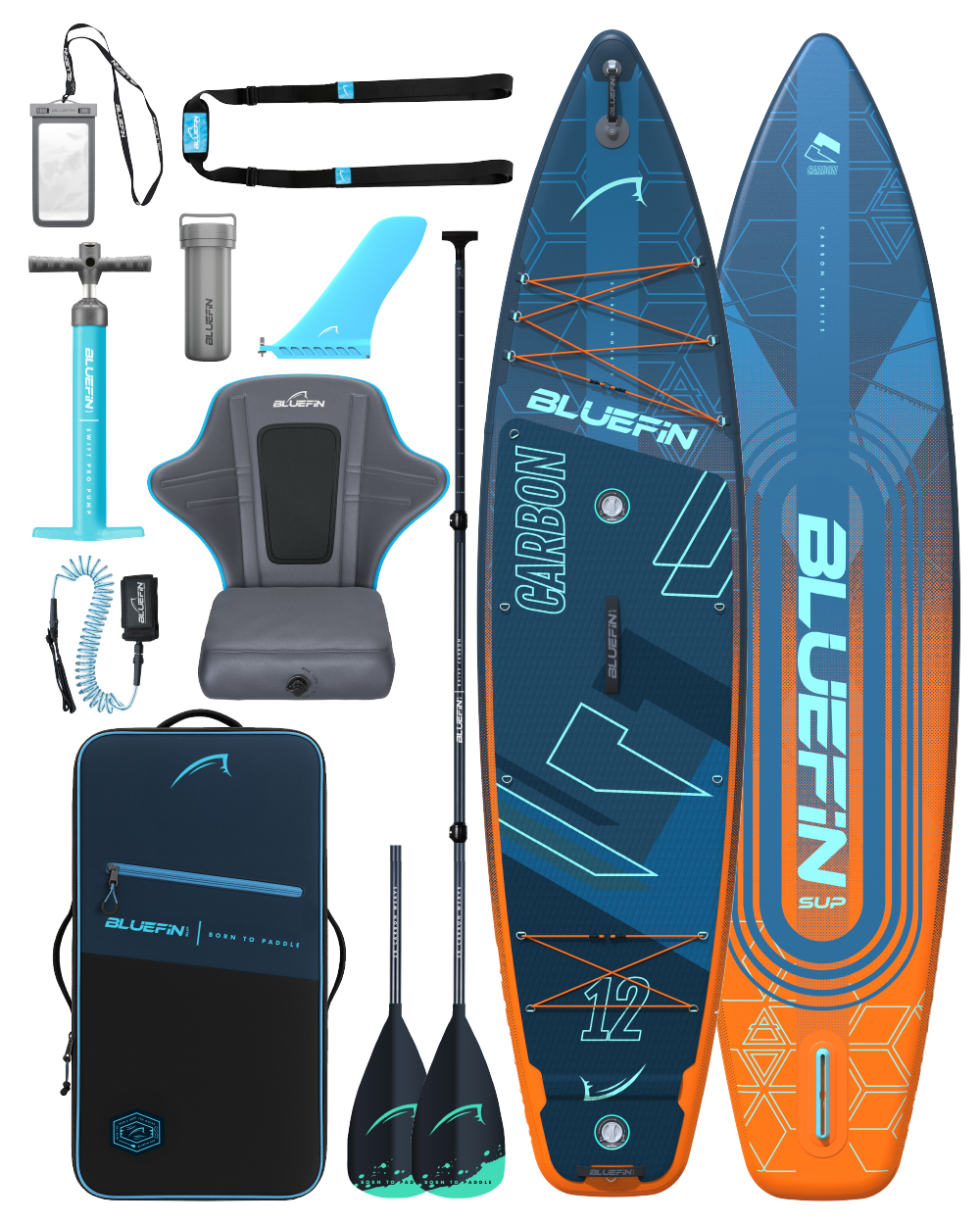 Nueva tabla de paddle inflable Carbon 12' Premium