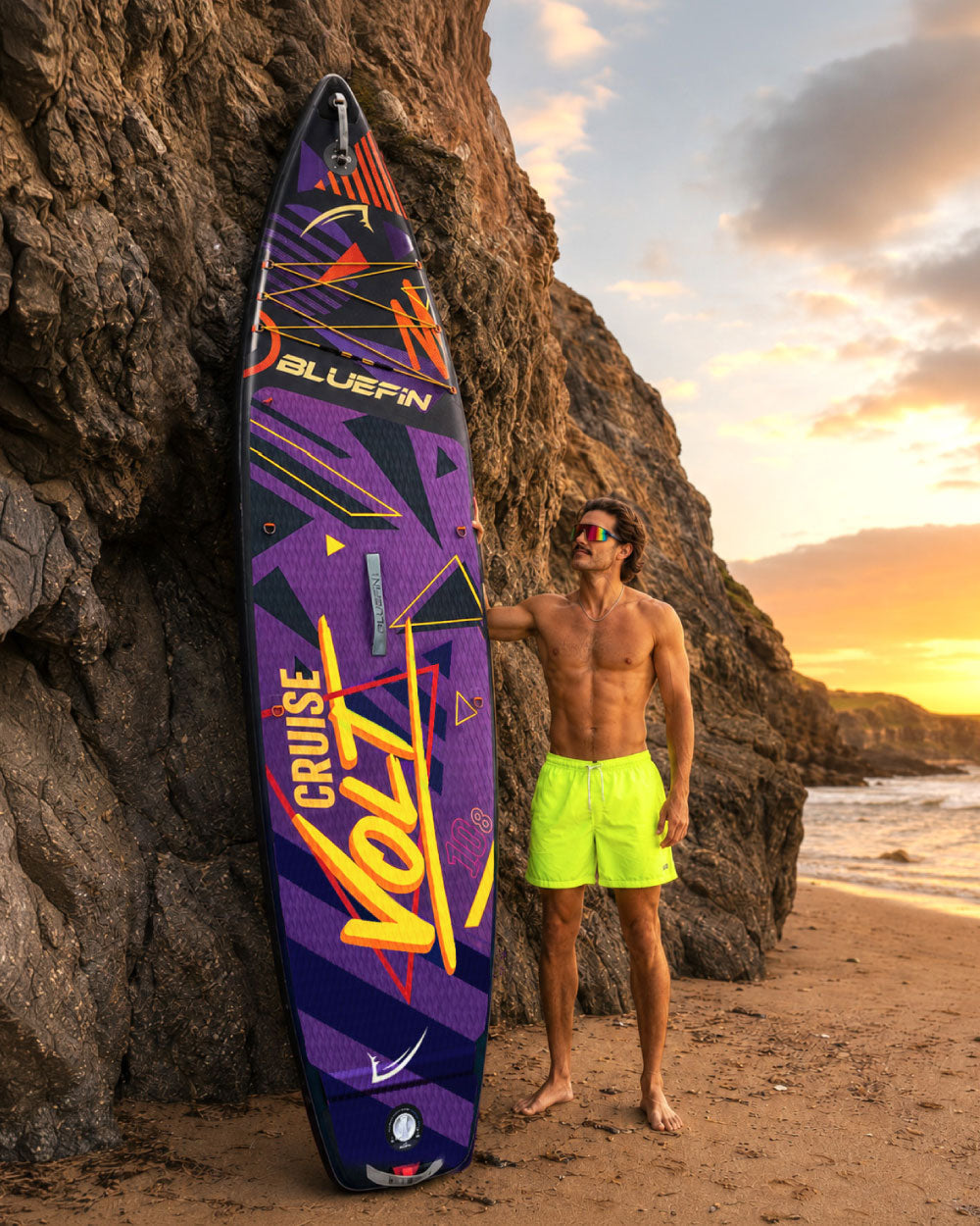 <tc>Cruise</tc> Tabla de paddle surf hinchable de 10'8" (3,25 m) - Naranja